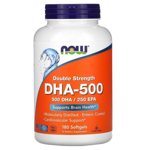Now Foods DHA-500, 180 softgels