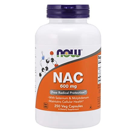 Now Foods Nac with Selenium & Molybdenum, 600mg - 250 vcaps