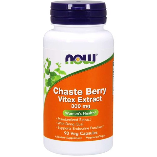 Now Foods Chaste Berry Vitex Extract, 300mg - 90 vcaps