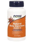 Now Foods Beta Carotene Natural, 25 000 IU - 90 softgels