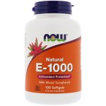 Now Foods Vitamin E Mixed Toc. 1000IU 100 sgels