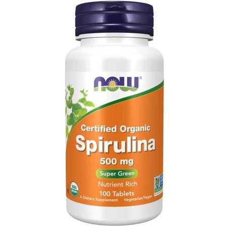 Now Foods Spirulina Organic, 500mg - 100 tablets