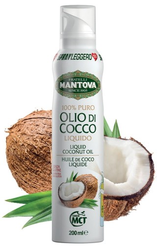 SprayLeggero Coconut, 100% olej kokosowy spray bez propellantów 200 ml