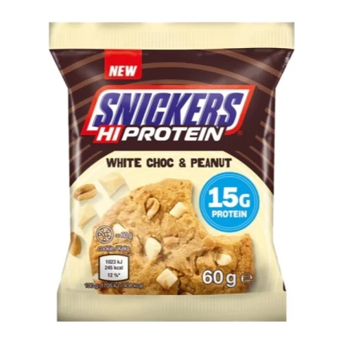 Snickers Hi-Protein Cookie 60g - 15g białka Biała czekolada-masło orzechowe
