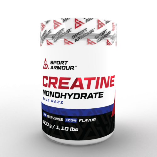 Sport Armour Creatine 500g Bkue Raspberry Transparent.png
