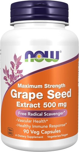 Now Foods Grape Seed Extract 500mg Maximum Strength - 90 vcaps