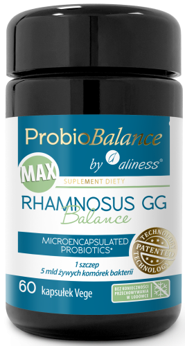 Aliness Probiotyk max Rhamnosus GG Balance 5 mld. x 60 vege caps.