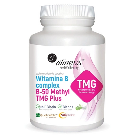 Aliness, Witamina B50 Methyl TMG Plus, 100 Vege kaps