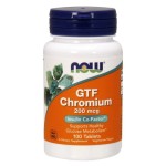 Now Foods GTF Chromium, 200mcg - 100 tablets