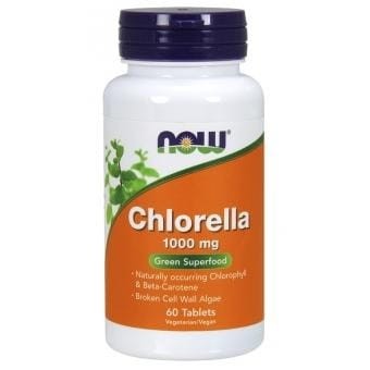 Now Foods Chlorella, 1000mg - 60 tablets