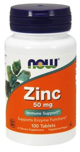 Now Foods Zinc, 50mg - 60 kaps.