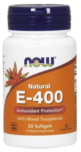 Now Foods Vitamin E-400 - Natural (Mixed Tocopherols) - 50 softgels